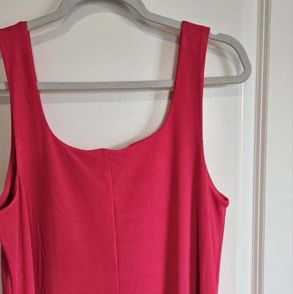 A New Day Hot Pink Dress Square Neck Women's Size Large - Picture 5 of 7